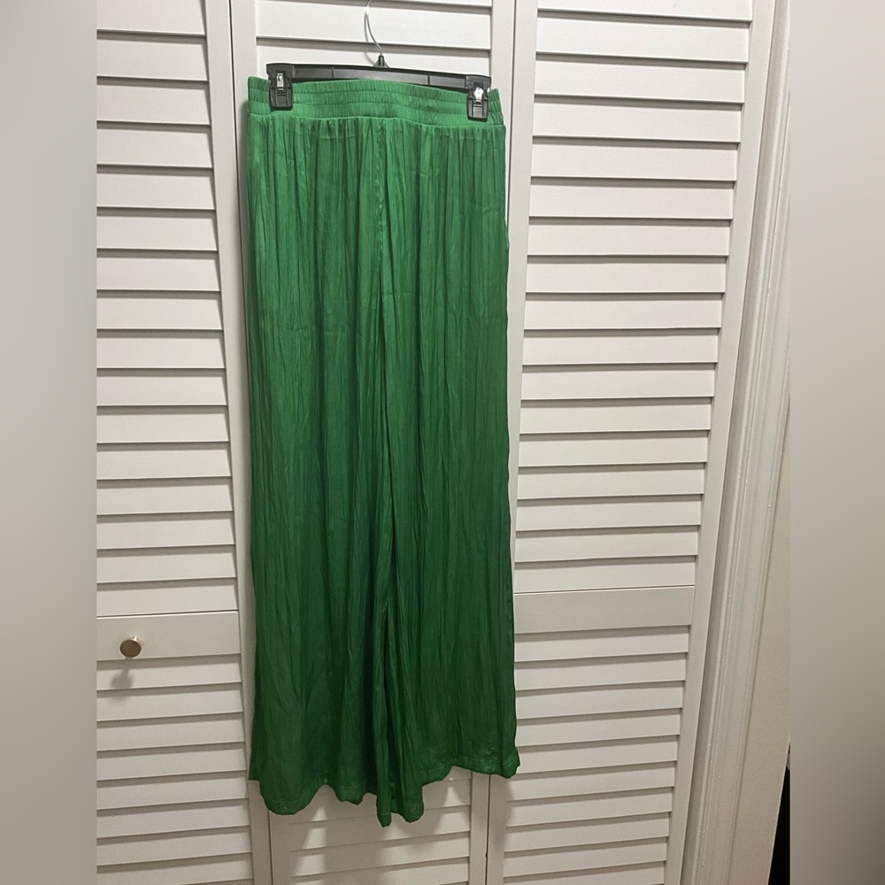 L'AGENCE NWT Vibrant Green Pleated Pants Size S/P